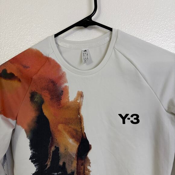 Adidas Y-3 Yohji Yamamoto Tennis Pro Cropped Shirt Womens Small Climacool - Picture 3 of 9